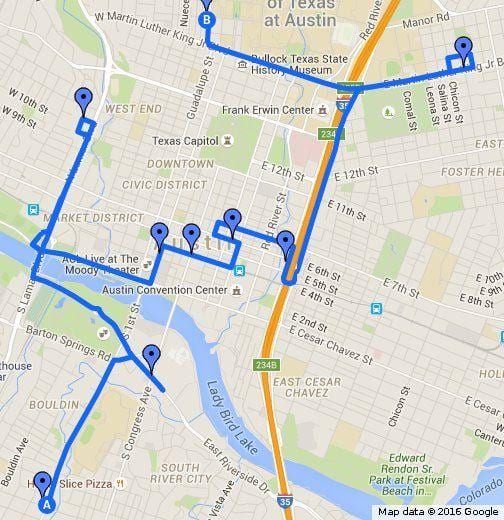 mapa ng Austin murals