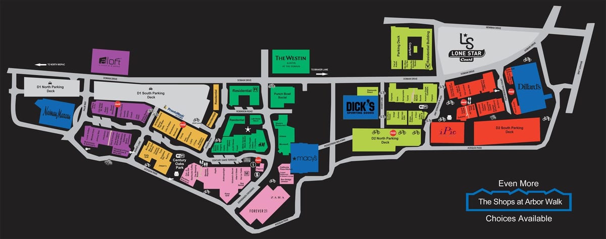 Austin domain mapa